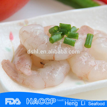 Crevettes blanches congelées (PTO) Crevette à l&#39;eau douce congelée